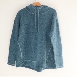 Athletic Pull Over Sweatshirt Blue-ST.JOHNS BAY-M